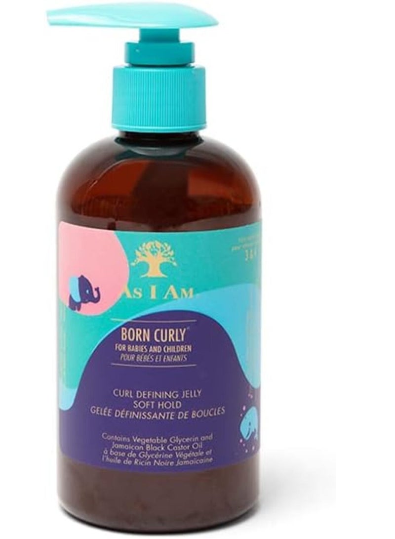 آز أي آم جيلي تحديد الشعر المجعد من بورن كيرلي، تثبيت ناعم، 240 مل - Image 1