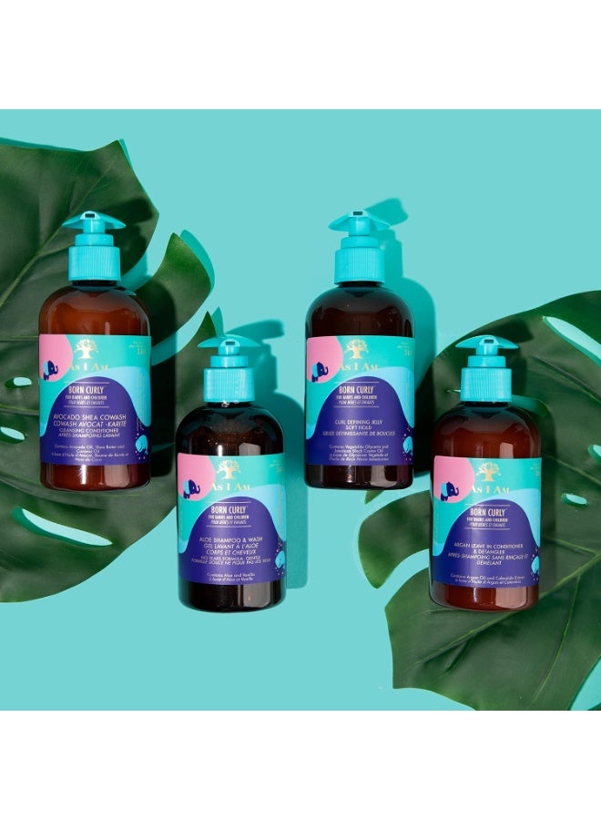 آز أي آم جيلي تحديد الشعر المجعد من بورن كيرلي، تثبيت ناعم، 240 مل - Image 3