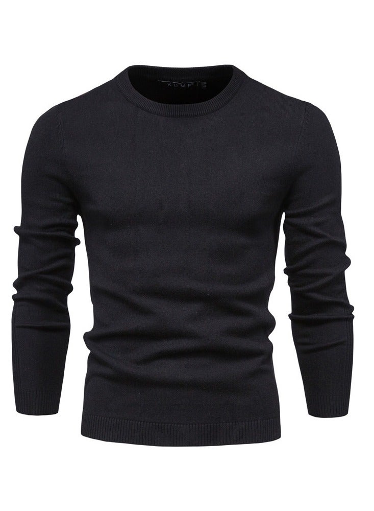 NIBEMINENT 3pcs Men's Autumn And Winter Thickened Warm Skin-friendly Soft Sweater, Skinny Long Sleeve Crew Neck Warm Undershirts Tops  - Image 2
