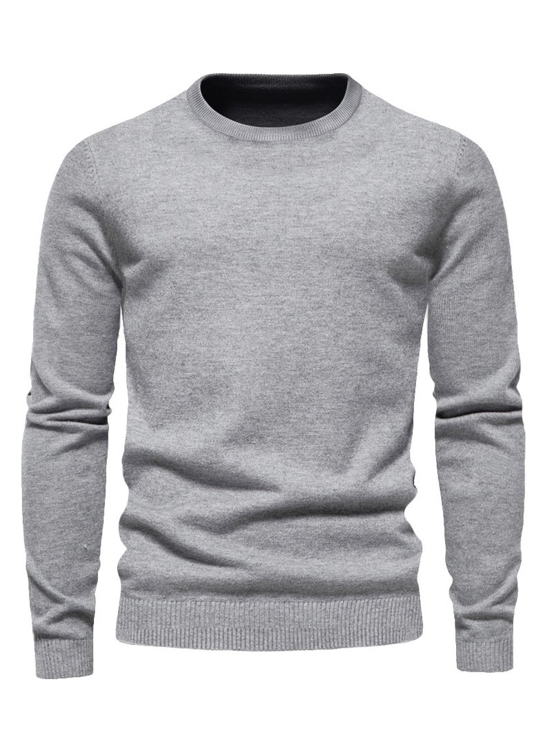 NIBEMINENT 3pcs Men's Autumn And Winter Thickened Warm Skin-friendly Soft Sweater, Skinny Long Sleeve Crew Neck Warm Undershirts Tops  - Image 4