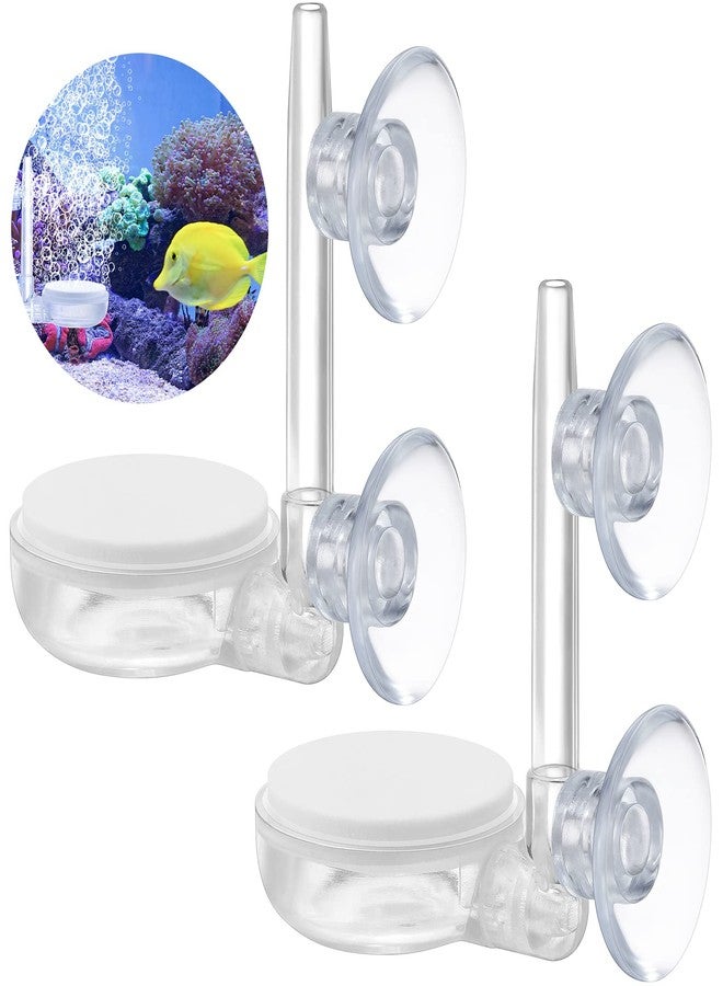 Treela Quiet Aquarium Air Stone Fish Tank 2 Pieces Nano Stone Kit Air Pump for Aquarium Fish Tank with Control Valve and Suckers - Image 1