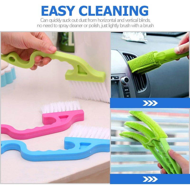 8pcs Hard Bristle Window Track Groove Cleaning Brush Set for Home Kitchen Dust Removal - Image 5
