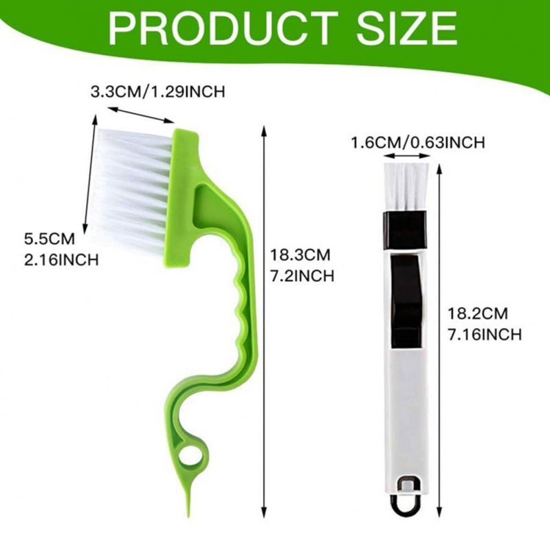 8pcs Hard Bristle Window Track Groove Cleaning Brush Set for Home Kitchen Dust Removal - Image 3