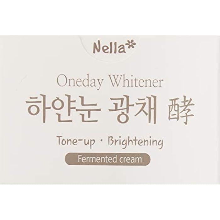Nella Whitening and Brightening Tone-Up Cream, Fermented Natural Ingredients, Korean Beauty, 50 ml - Image 3