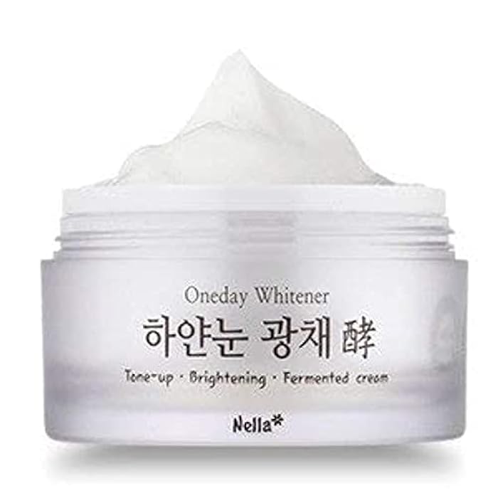 Nella Whitening and Brightening Tone-Up Cream, Fermented Natural Ingredients, Korean Beauty, 50 ml - Image 1