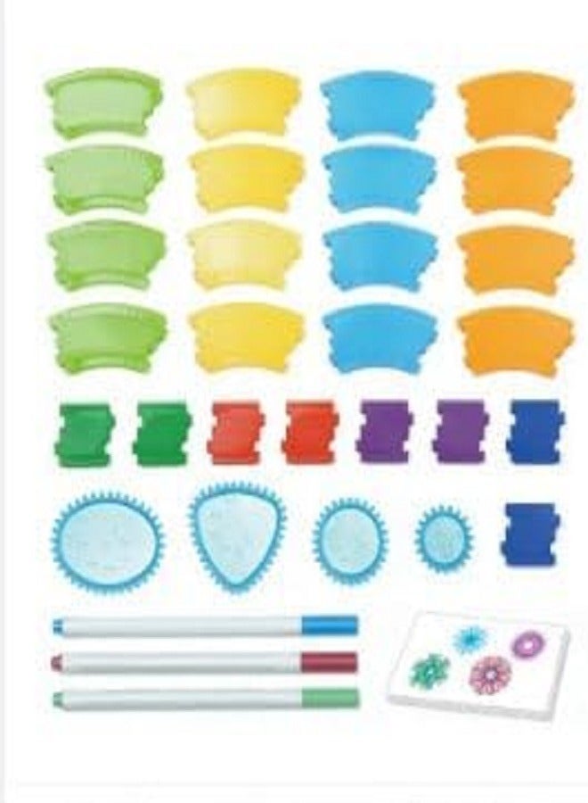 Spiral Designer Drawing Free style 24PCS Interchangeable frame with 3 Pens Creative Drawing Educational toys for kid  - Image 5
