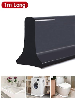 1M Bathroom Waterproof Strip,Bathroom Water Strip,Water Blocker, Shower Water Barrier حاجز ماء للحمام حاجز مياه بطول 1 متر Water Guard Water Dam Collapsibl Bathroom Water Stopper Strip Self-Adhesive Anti Slip Tape Strip Dry And Wet Separation for Kitchen Bathroom Sink Counter water dam barrier - pzsku/ZAA4483A75E3779E61D4CZ/45/1743383759/3b5e72eb-88c0-45d9-88d2-dc1cd6939916