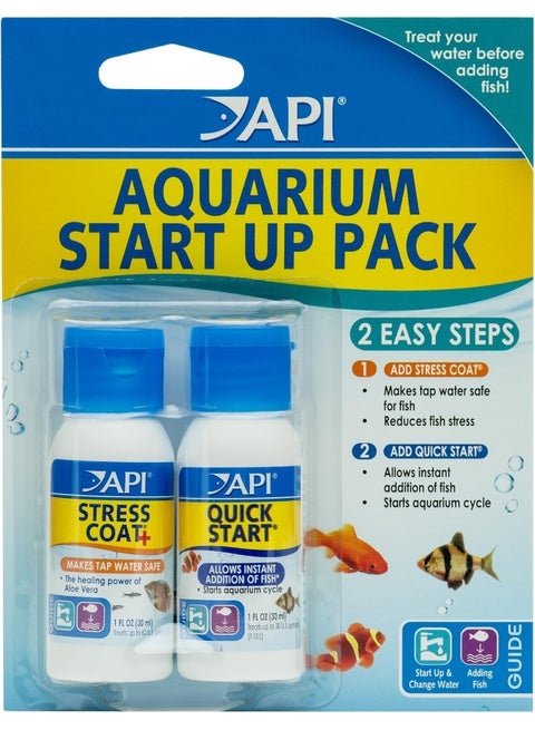 طقم بدء تشغيل حوض السمك من API، متعدد الألوان