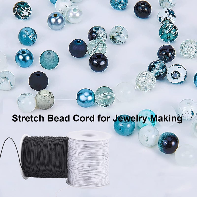 ChunLiou Elastic Cord for Bracelets, 2 Rolls 1 mm 330 Feet Sturdy Bracelet String, Stretchy Elastic String for Jewelry Making, Necklaces, Beading - Image 5