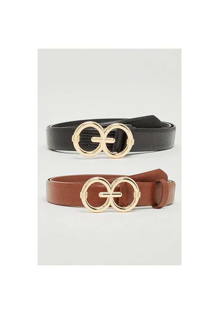 أر أند بي 2 Pack Double Ring Belts
