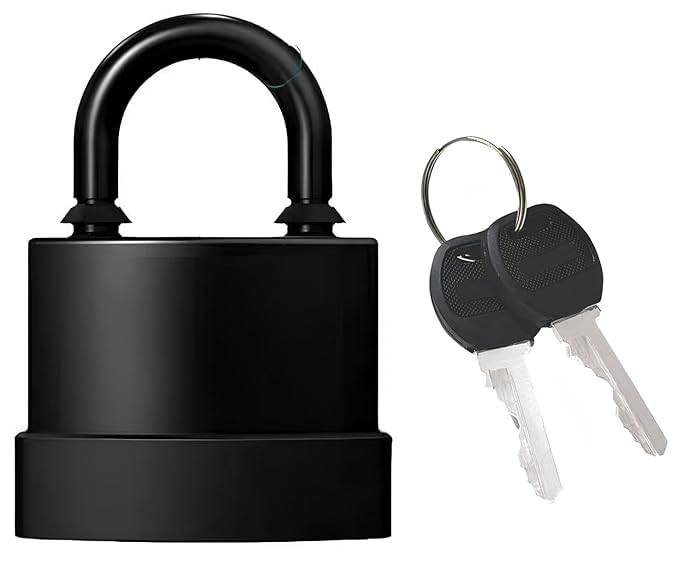 GNOLY GNOLY Waterproof Padlock for Outdoor Use Weatherproof AntiTheft Padlock Gate Lock for Residentials Gates Fences Sheds Garages 1Pcs 45mm with 3 Keys  - Image 1