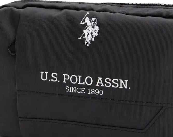 U.S. Polo Assn. Base. Polo Assn. Black Unisex Waist Bag PLEVR23611