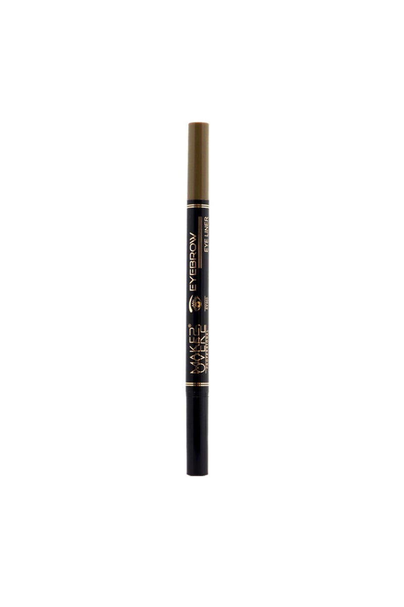 Makeover 22 Dual-Use Eyebrow and Eyeliner Pencil - Black/Soft Brown - EY003 - Image 1