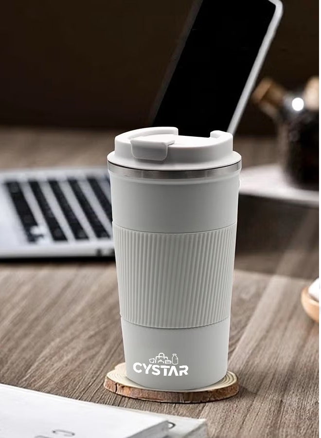 سيستار كوب القهوة السفر 510ML الفولاذ المقاوم للصدأ الفراغ الجليد والمشروبات الساخنة معزولة الكأس للمكتب المنزلي في الهواء الطلق تعمل السيارة - Image 1