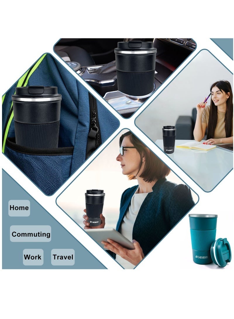 سيستار كوب القهوة السفر 510ML الفولاذ المقاوم للصدأ الفراغ الجليد والمشروبات الساخنة معزولة الكأس للمكتب المنزلي في الهواء الطلق تعمل السيارة - Image 2