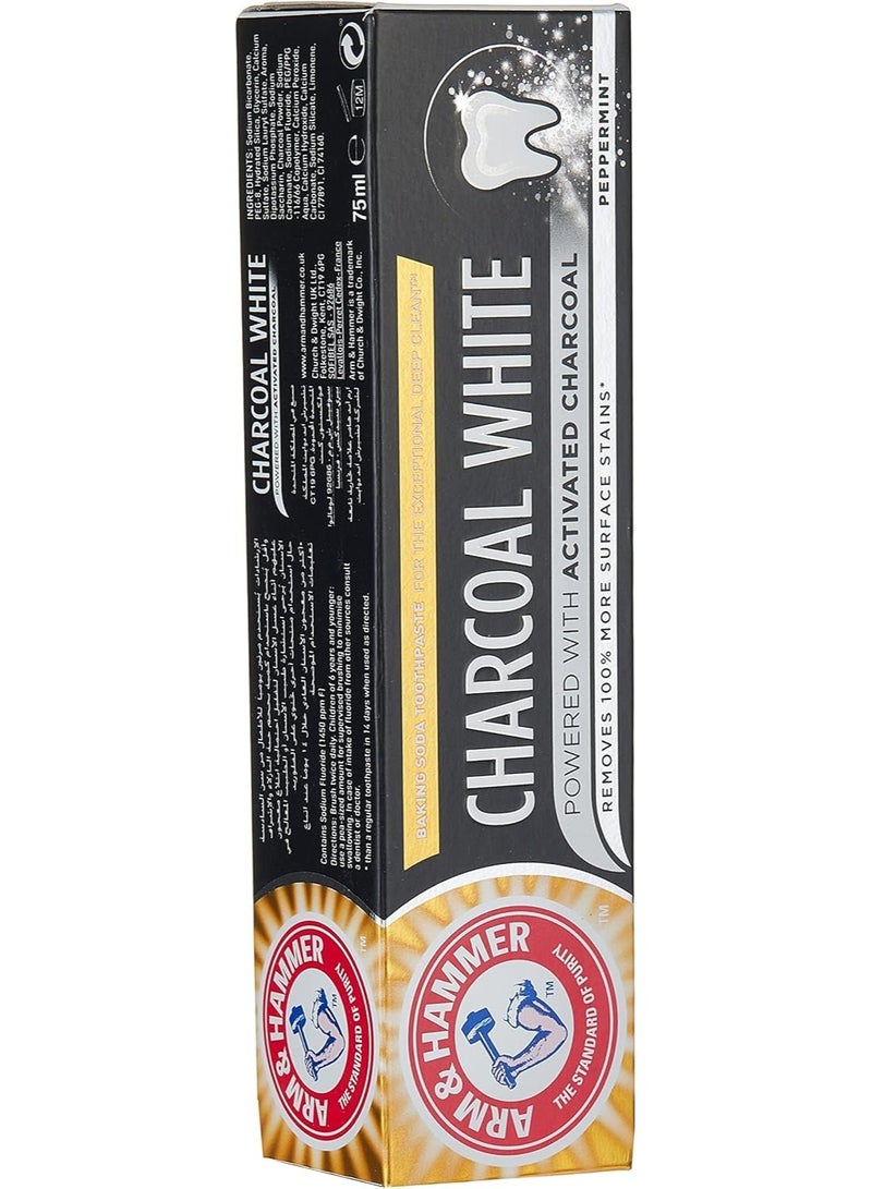 Arm & Hammer ARM & HAMMER Charcoal White Toothpaste 75ml - Image 2