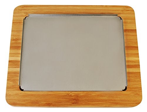 Artestia Bamboo Platter for Cooking Steak Stone, Replacement Serving Trays, Chacutery Accessories Board for Family Garthering Parties(Without Stone) - Image 1