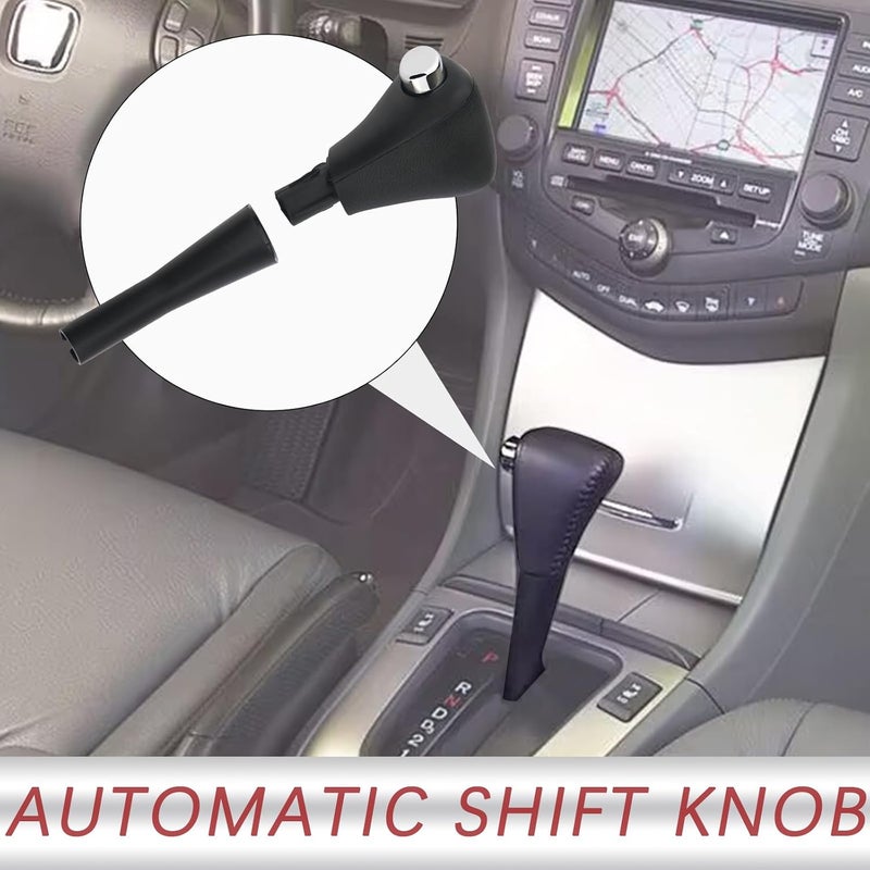 TQPONLY Gear Shift Shifter Knob | Compatible with 2003-2006 Honda Accord Automatic Gear Shift Lever Handles | Replaces 54131-SDA-A51 54130-SDA-A84ZB 54131-SDA-A81 - Image 2