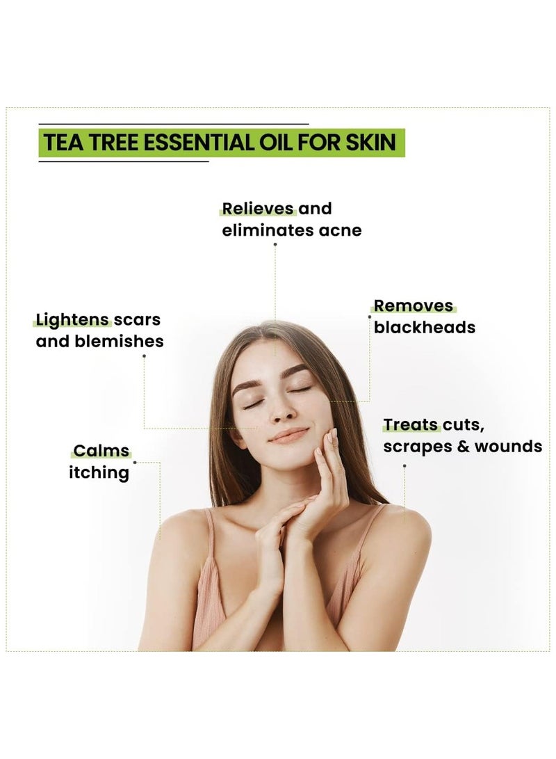 Rey Naturals ReyNaturals Tea Tree Oil | Tea Tree Essential Oil for Hair, Skin and Face Care 15 ml - Image 3