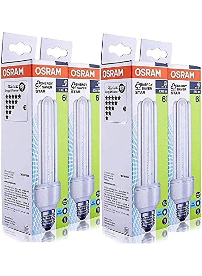 OSRAM ENERGY SAVER 23W Screw - Base E27, 1380 lm WARM WHITE (Bundle- Pack of 4)