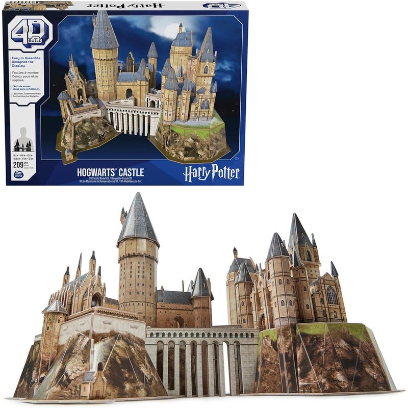 Spin Master - 4D Build Harry Potter Hogwarts Castle 209 Pieces - 6069831 - Image 1