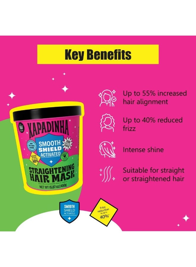 Lola from Rio ماسك شعر إكسابادينا للتحكم الأملس للشعر المستقيم مع زبدة الشيا وزيت جوز الهند - يرطب بعمق، يقاوم التجاعيد ويحافظ على مظهر أملس وناعم (450 غ) - Image 3