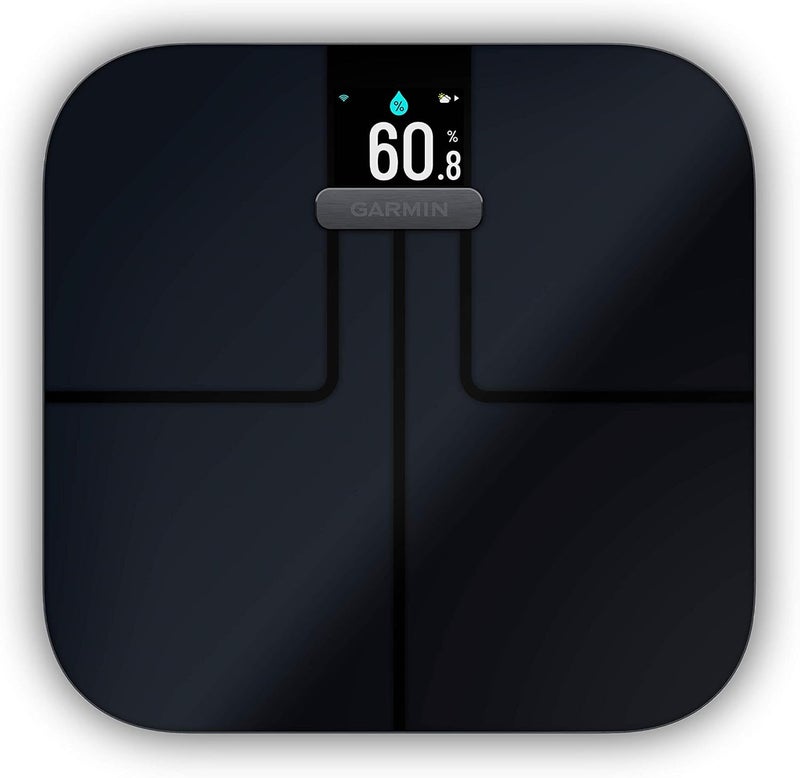 GARMIN ميزان جارفين إندكس S2 الذكي مع اتصال لاسلكي لقياس نسبة الدهون في الجسم وكتلة العضلات وكتلة العظام وماء الجسم والمزيد باللون الأسود - Image 5
