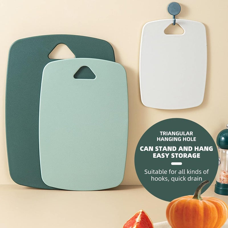 Kolorful Plastic Cutting Board Set of 3 KitchenThick Chopping Boards for MeatVeggiesFruitswith Easy Grip HandleNonSlip Dishwasher SafSuitable for Outdoor Camping - Image 5