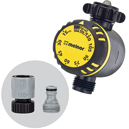 Melnor 65136AMZ Mechanical Timer, Black, Yellow - Image 1