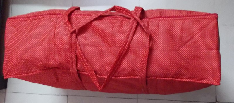 Glitter Collection Double Bed Quilt Bag Razai Bag Jambo Size double bed Red SNG002 - Image 2
