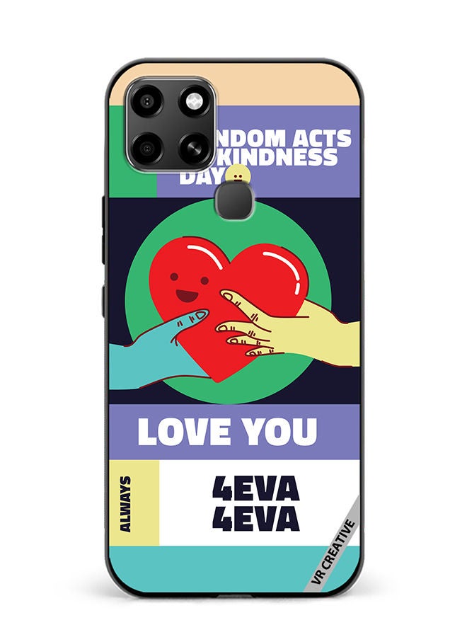 VR CREATIVE Protective Case Cover For Infinix Smart 6 Act Of Kindness Design Multicolour - Image 1