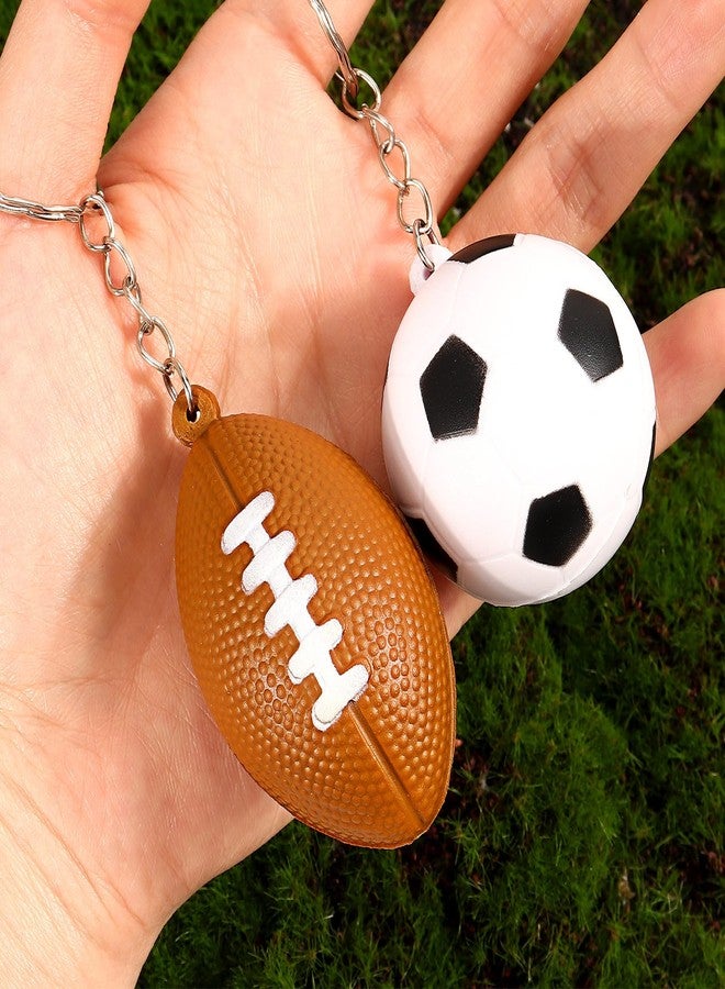 DEARIDAP 12 PCS Mini Foam Squeeze Balls, Small Sports Stress Ball Keychains, 1.57 in Ball Keychains Bulk for Game Party Decoration Bag Gift Fillers (mixed) - Image 4