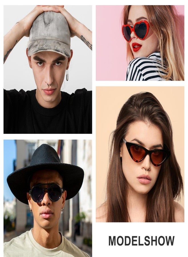 يوليف مجموعة يوليف لتوسيع الحاجز الأنفي، 48 قطعة، مقاسات 14G، 12G، 10G، 8G، 6G، 4G، ملقط الحاجز الأنفي، 8 ألوان، مجموعة قياس الحاجز الأنفي مع حلقات سوداء على شكل حدوة حصان، حلقة أنف على شكل حدوة حصان لتوسيع ثقب الأنف والأذن - Image 3