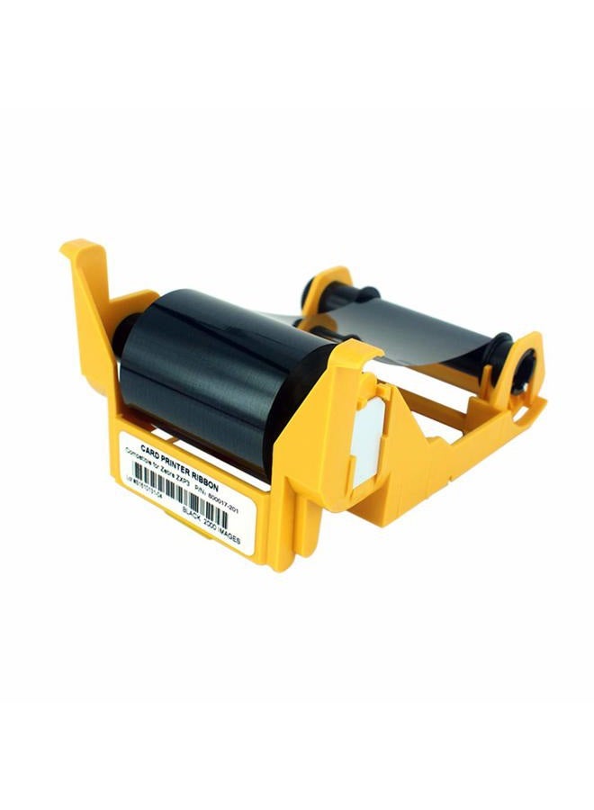 PARTSHE 800017-201 Black Monochrome Ribbon for Zebra P11XX Card Printers, P100i P110i P120i Resin Ribbon, 1000 Prints - Image 2