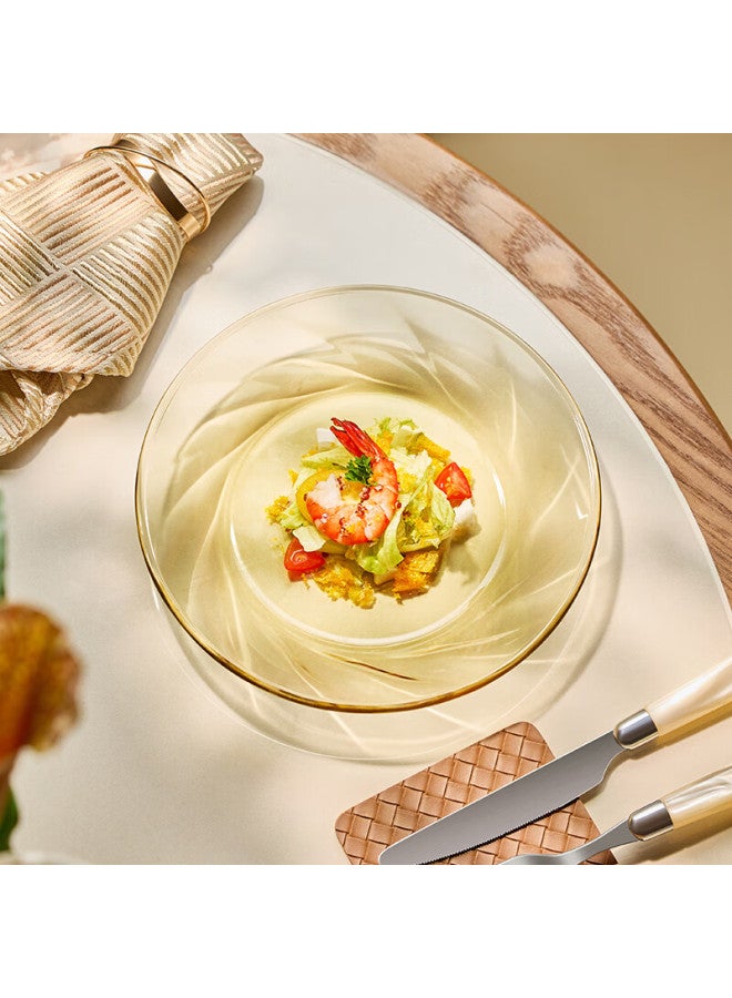 Visions Crystal Shine Series 2-piece Large High-temperature Resistant Glass Dinnerware Set - Image 2