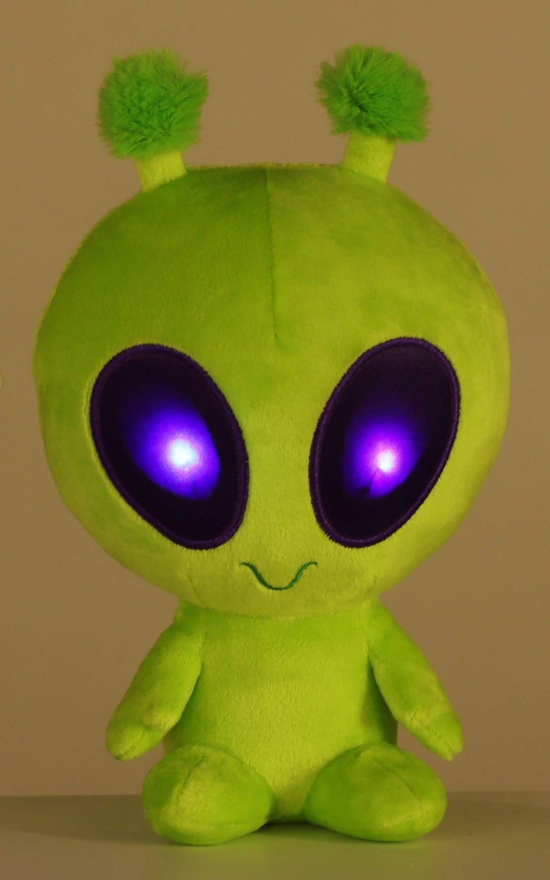 AuroraÂ® Interstellar Galactic Cutiesâ„¢ Twitch Light Up Alien Stuffed Animal - Cosmic Companions - Illuminating Fun - Green 8 Inches - Image 5