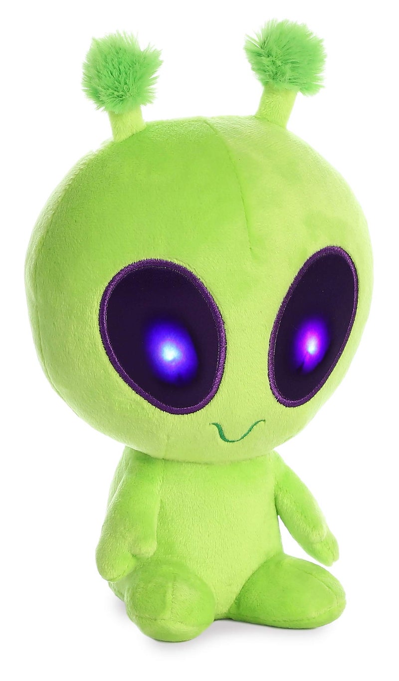 AuroraÂ® Interstellar Galactic Cutiesâ„¢ Twitch Light Up Alien Stuffed Animal - Cosmic Companions - Illuminating Fun - Green 8 Inches - Image 3