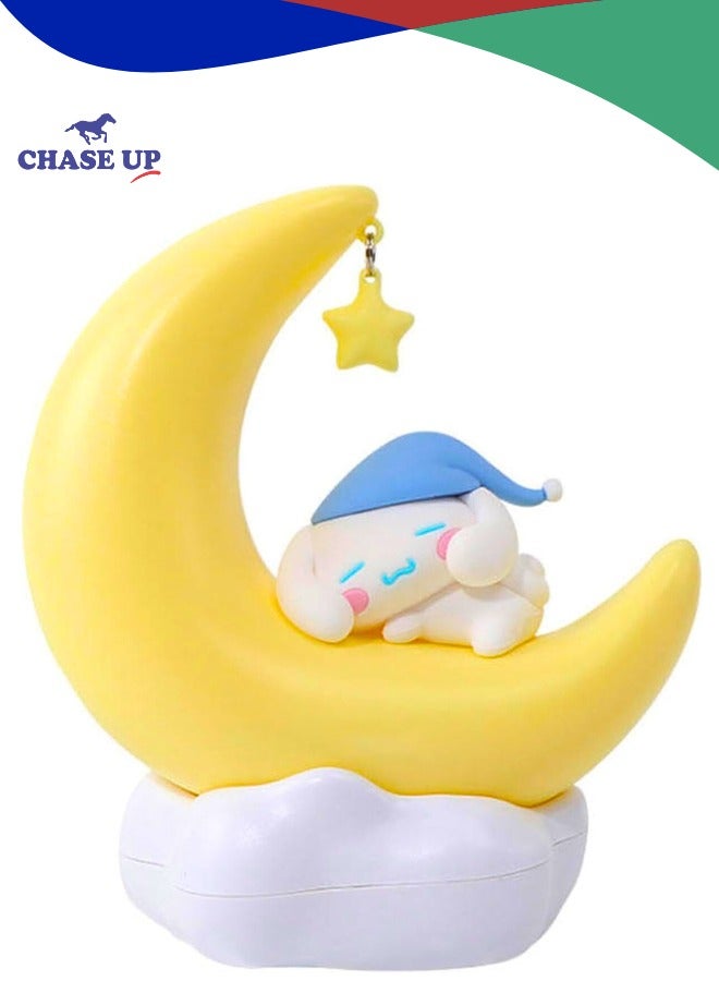 Chase Up Cute Anime Character LED Night Light – Dimmable Bedside Lamp for Kids – Kawaii Kuromi Melody Desk Shelf Ornament – Ideal Gift for Boys and Girls, Warm White (Cinnamoroll) - Image 1