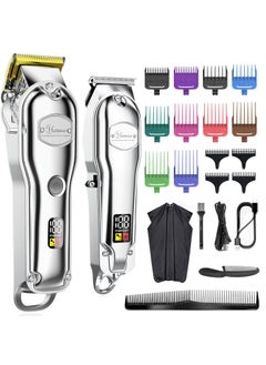 Hatteker Hatteker Hair Clipper for Men IPX7 Waterproof Cordless Barber Clipper for Hair Cutting Kit with TBlade Trimmer Beard Trimmer Kids Clipper Professional USB Rechargeable 