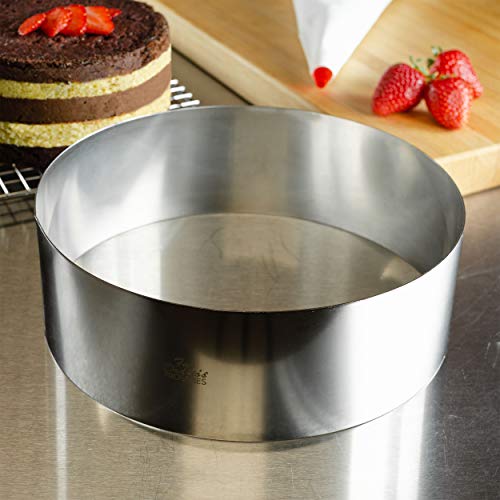 Fat Daddio's Stainless Steel Round Cake & Pastry Ring, 8 x 3 Inch - Image 2