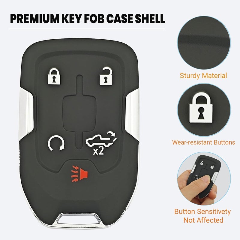 Arruweer Smart Key Fob Cover Case for Chevrolet and GMC - Image 4