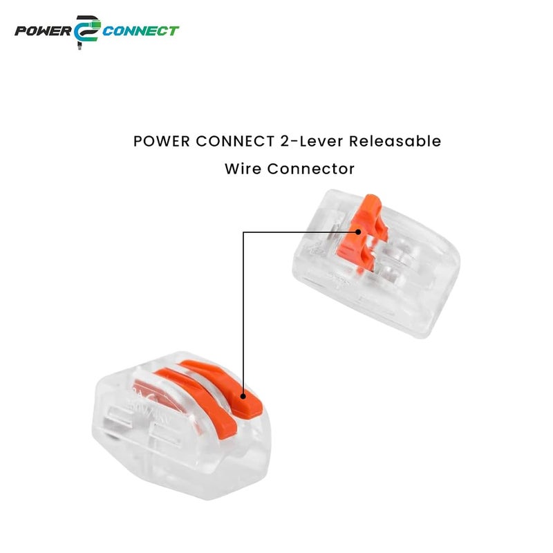 POWER CONNECT 2Lever Releasable Wire Connector Spring Force 2Lever Type Wire Connector Type Connector SET OF 40 Pcs - Image 4