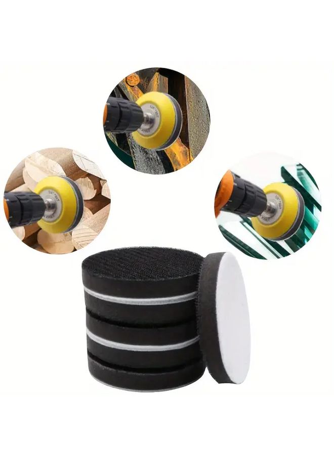 2Pcs Heavy Duty 3 Inch Hook and Loop Interface Sanding Pad Cushioned Buffer Pad for Orbital Sanders Polishing Machines Woodworking Automotive Surface Preparation Reduces Vibration Prevents Slippage Easy Attachment Detachment Zirconia Alumina Grit - Image 1
