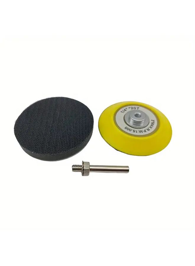 2Pcs Heavy Duty 3 Inch Hook and Loop Interface Sanding Pad Cushioned Buffer Pad for Orbital Sanders Polishing Machines Woodworking Automotive Surface Preparation Reduces Vibration Prevents Slippage Easy Attachment Detachment Zirconia Alumina Grit - Image 5