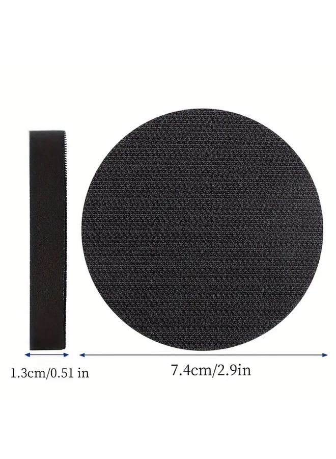 2Pcs Heavy Duty 3 Inch Hook and Loop Interface Sanding Pad Cushioned Buffer Pad for Orbital Sanders Polishing Machines Woodworking Automotive Surface Preparation Reduces Vibration Prevents Slippage Easy Attachment Detachment Zirconia Alumina Grit - Image 2