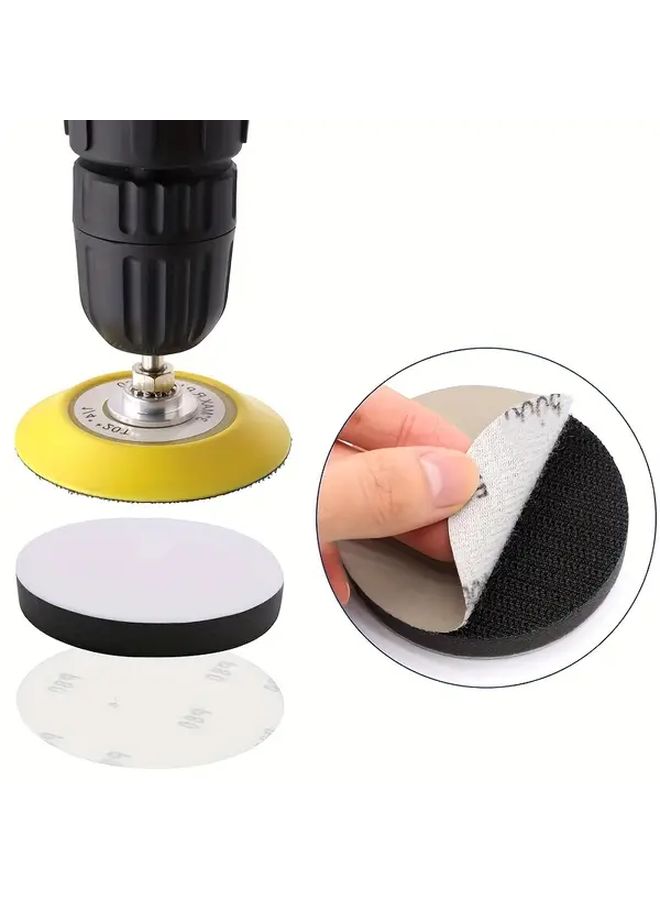 2Pcs Heavy Duty 3 Inch Hook and Loop Interface Sanding Pad Cushioned Buffer Pad for Orbital Sanders Polishing Machines Woodworking Automotive Surface Preparation Reduces Vibration Prevents Slippage Easy Attachment Detachment Zirconia Alumina Grit - Image 3