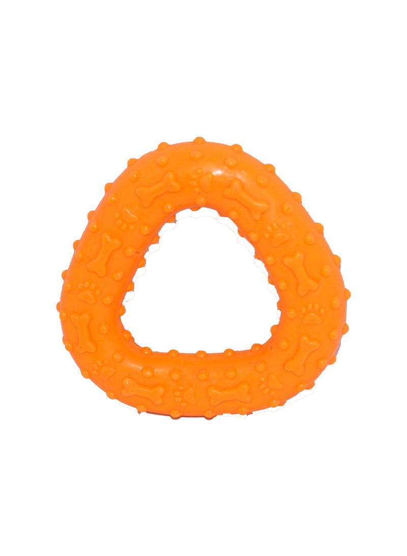 لعبة مضغ مثلثة الشكل للحيوانات الأليفة، لعبة بلاستيكية للكلاب بنقشة مخالب. - Image 3