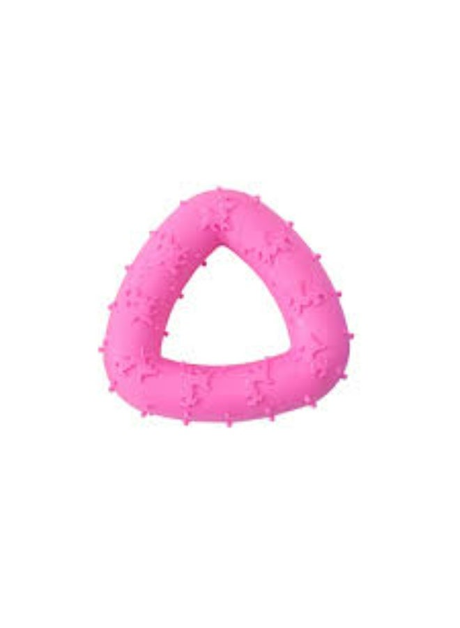 لعبة مضغ مثلثة الشكل للحيوانات الأليفة، لعبة بلاستيكية للكلاب بنقشة مخالب. - Image 1