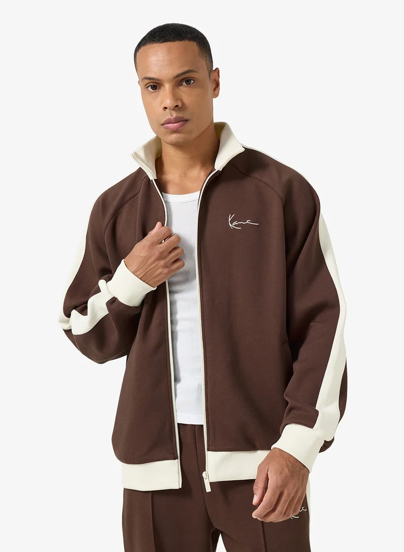 كارل كاني جاكيت رياضي مخطط بتوقيع بيكيه