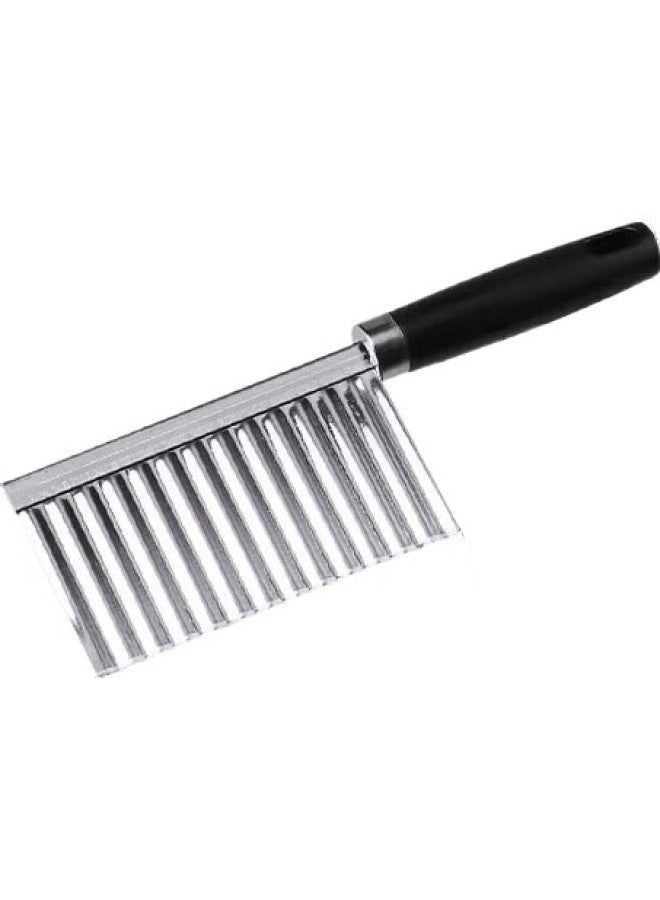 Dipple سكين ديوبر المصنوعة من الفولاذ المقاوم للصدأ المموج، قاطع بطاطس متعدد الوظائف، آلة تقطيع البطاطس، أداة تقطيع الخضار في المطبخ - Image 3